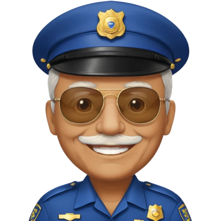 old police with sunglasses emoji