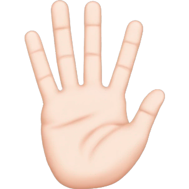 A hand with all the fingers down except for the fingers pinky, middle finger and the thumb that are extended  emoji