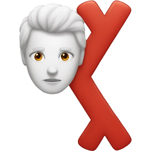 big red x emoji