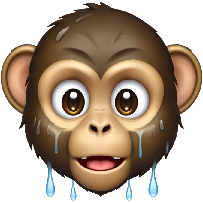 Monkey crying  emoji