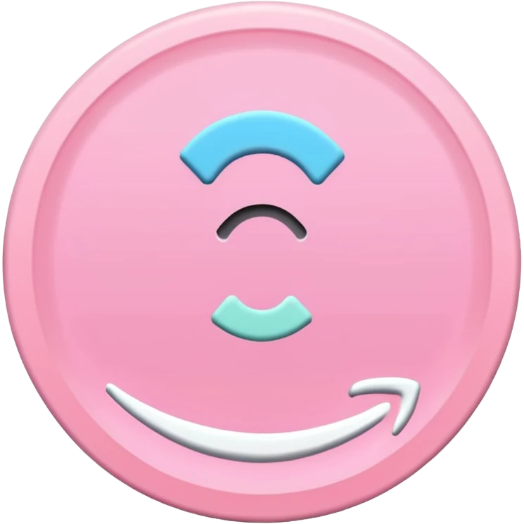 amazon prime video aesthetic logo in pastel pink emoji
