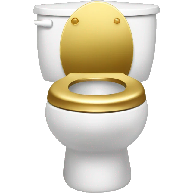 fancy gold and diamond toilet  emoji