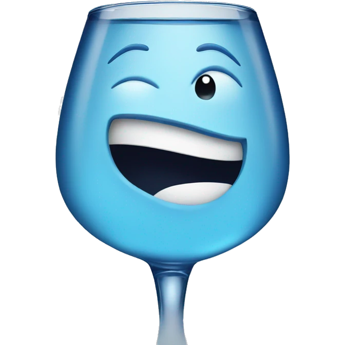 blue gin happy emoji