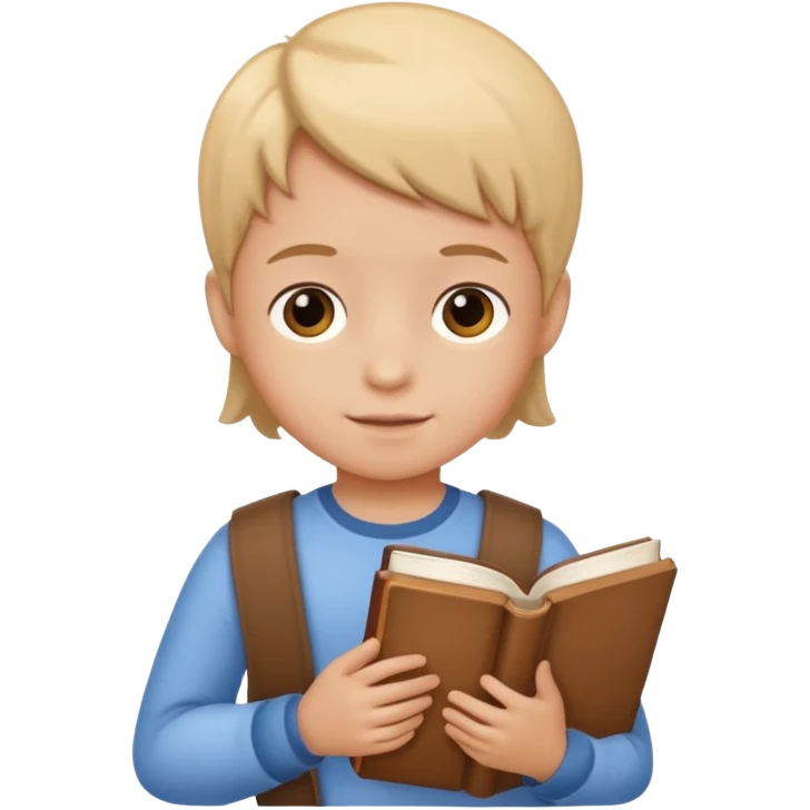 A child with a book  emoji
