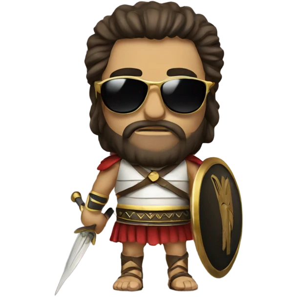 Greek warrior with sunglasses emoji