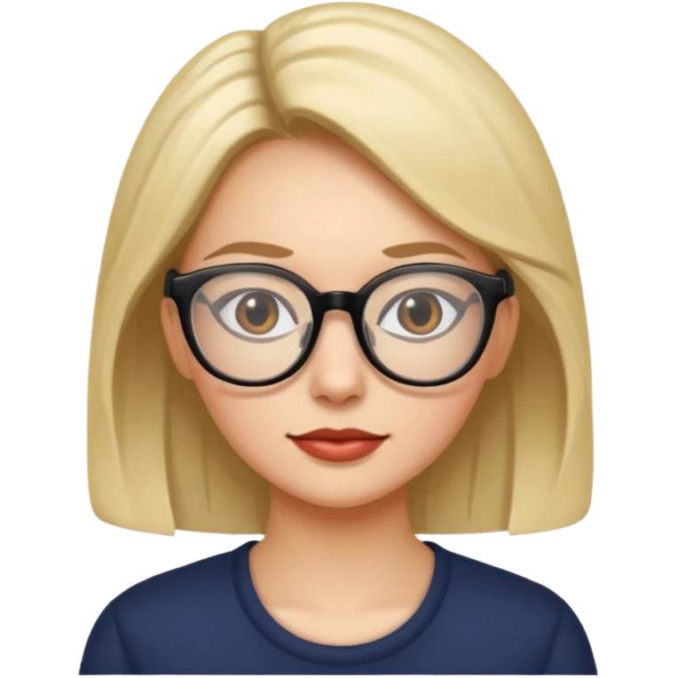 woman with glasses emoji