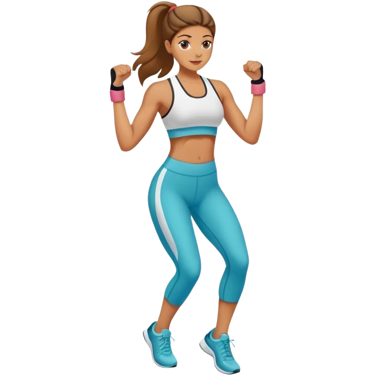 Woman exercising  emoji