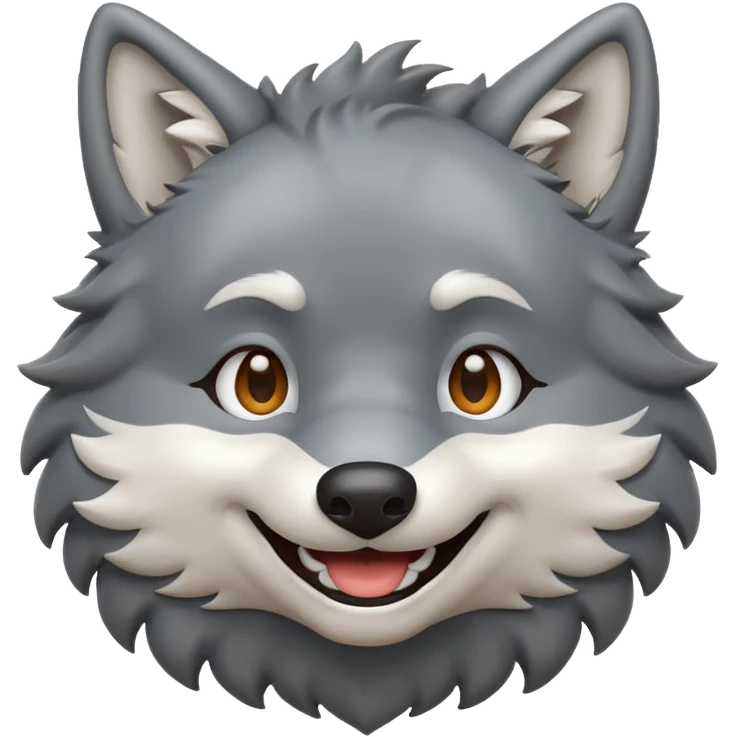 Generate a happy wolf emoji emoji