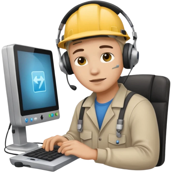 computer technician fixing damage computer emoji