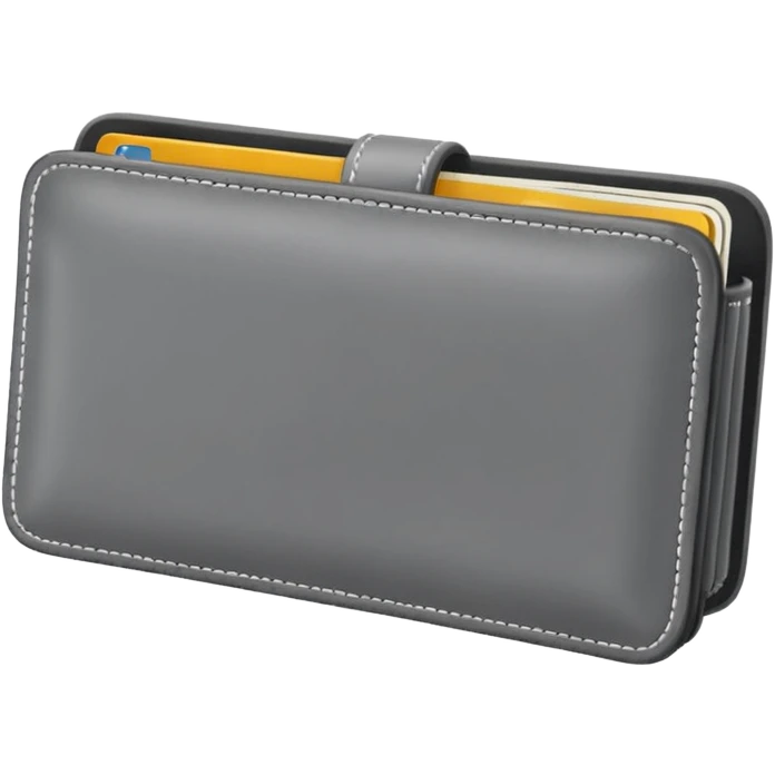 grey wallet emoji