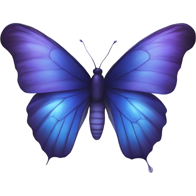 blue violet butterfly inside a sphere orb intuition magical wings dreams emoji