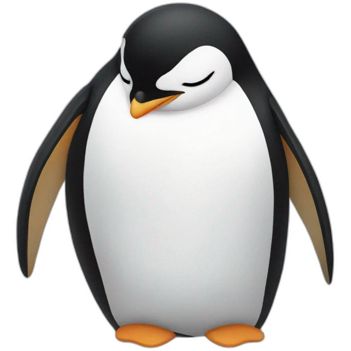 penguin sleeping emoji