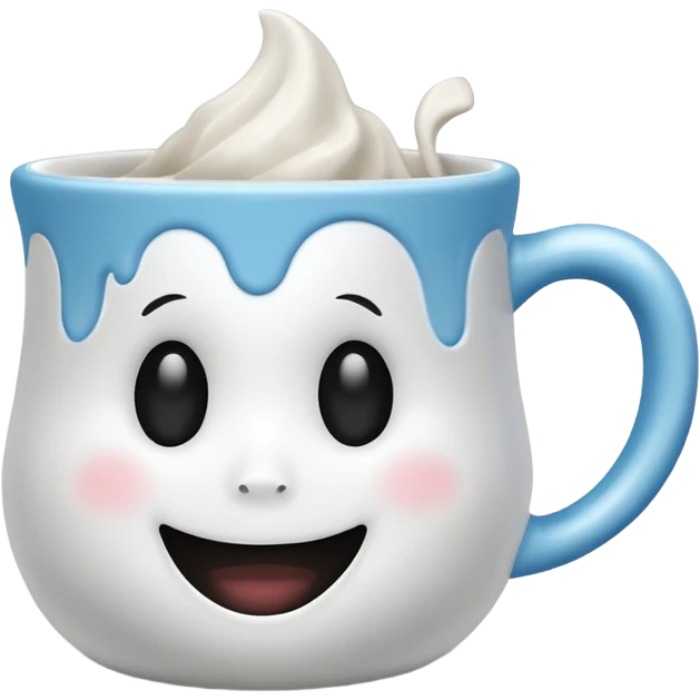 ghost shaped cup emoji
