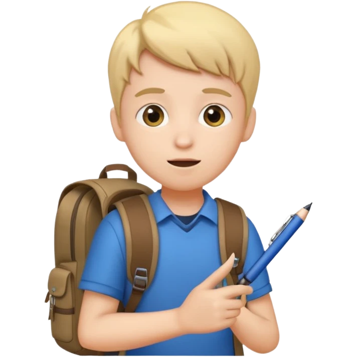 student asking a question emoji