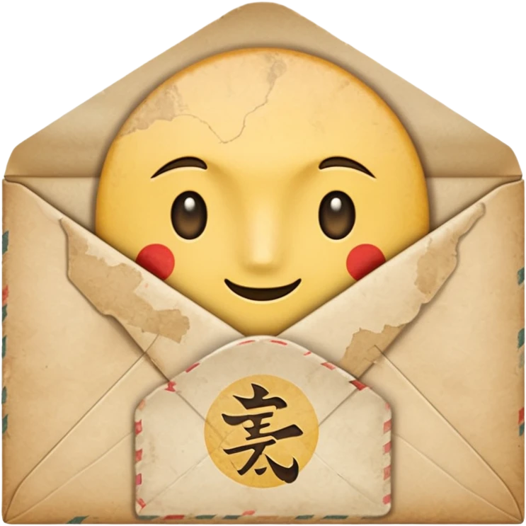 An ancient Japanese envelope emoji