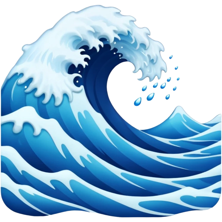 water waves emoji