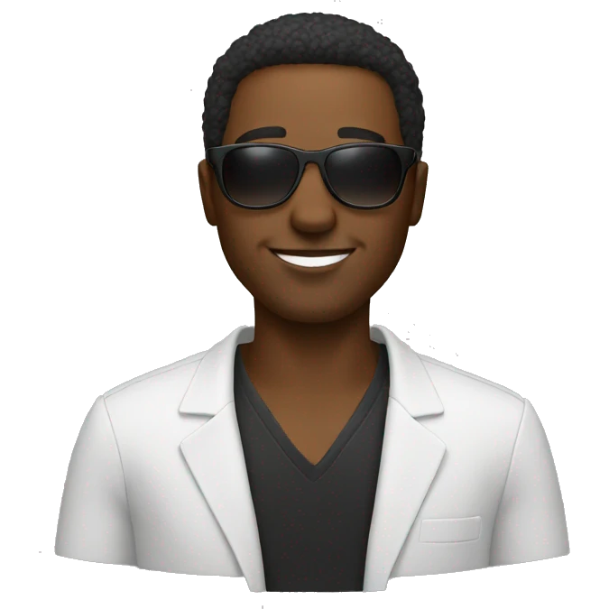 Black man with sunglasses emoji