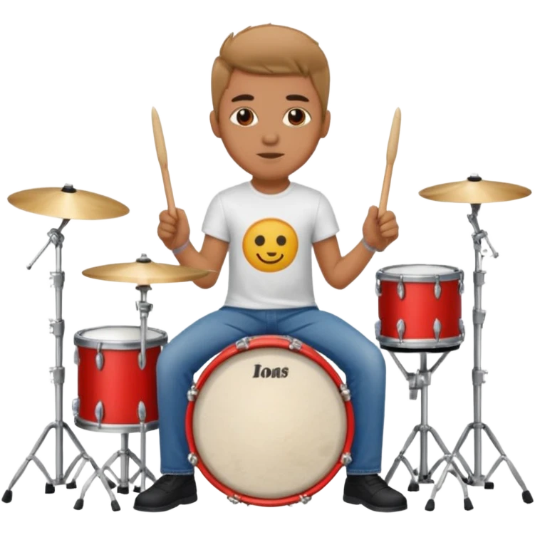 drummer at drum kit emoji