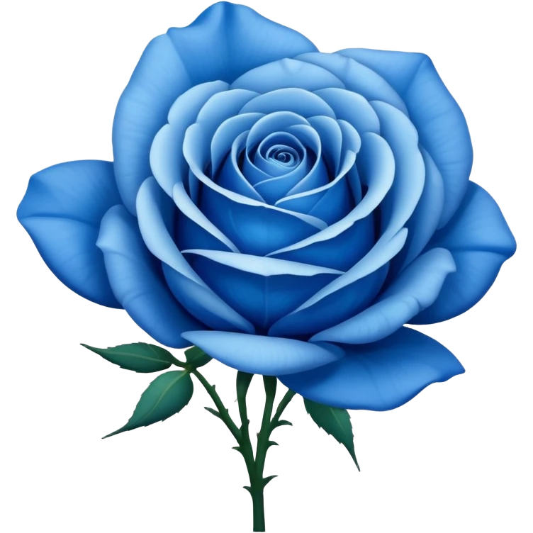  blue rose flower emoji