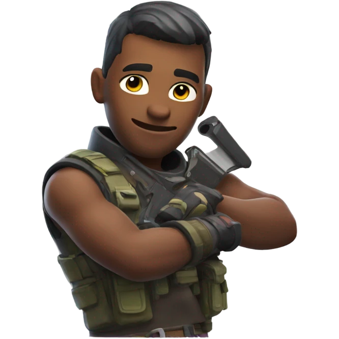 playing fortnite  emoji