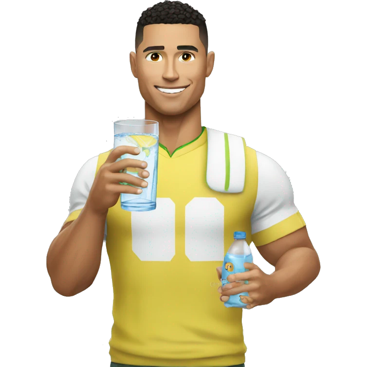 ronaldo drink water emoji