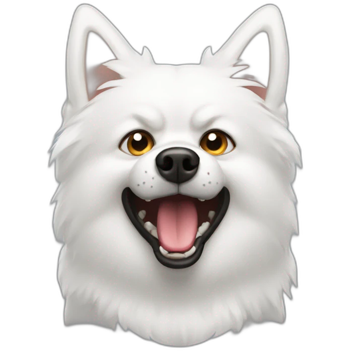 white spitz angry emoji