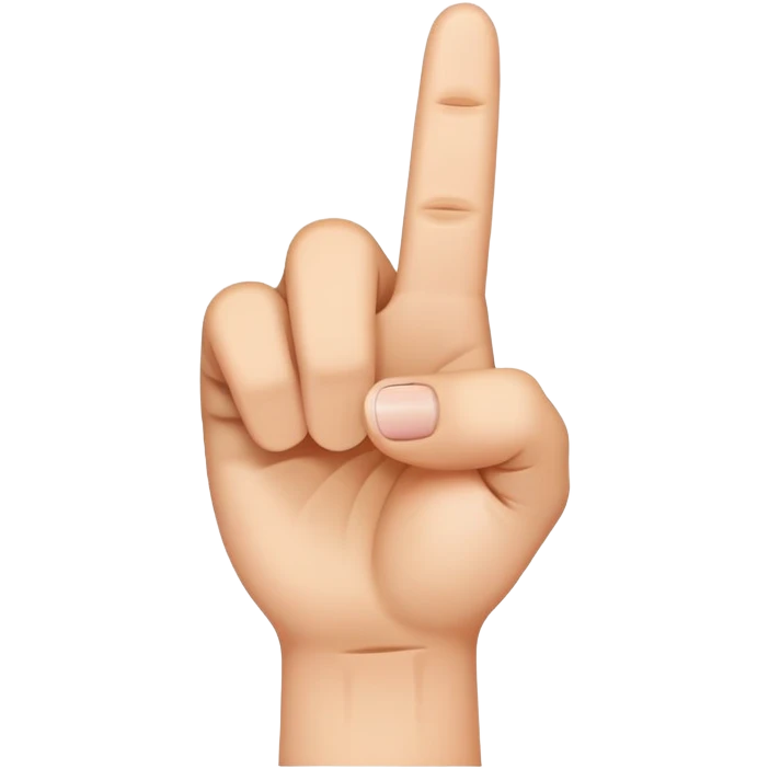 Middle finger emoji