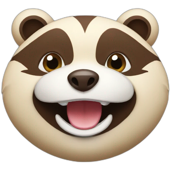 tanuki-face-smile emoji