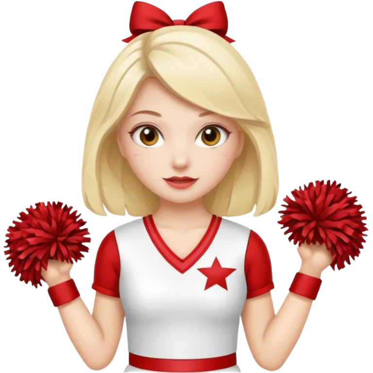 Cheerleaders white emoji