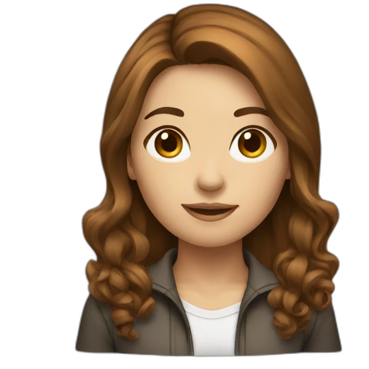Photographer female brown hair emoji