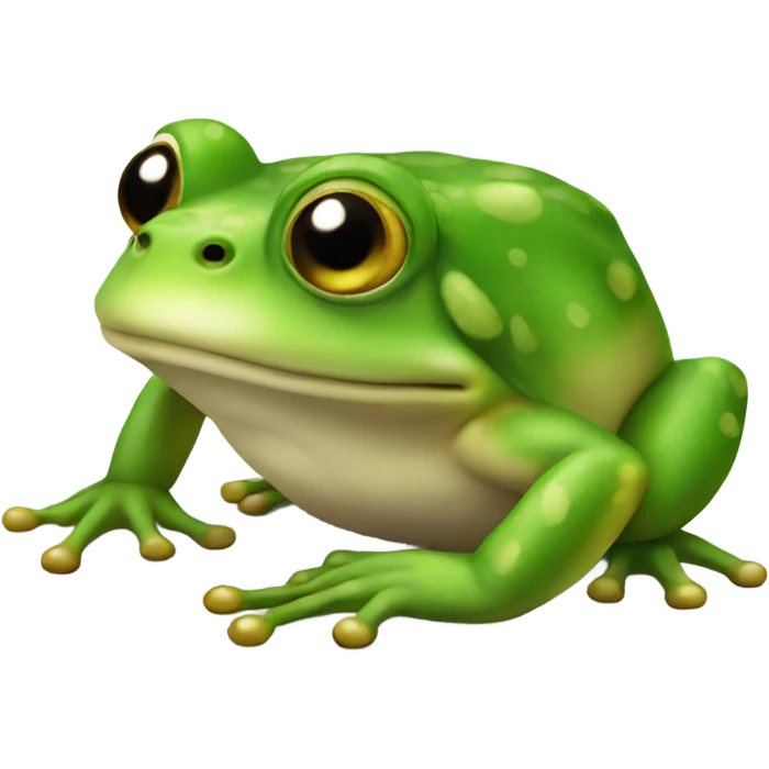 Frog with big feet emoji