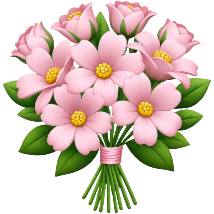 pale pink flower bouquet  emoji