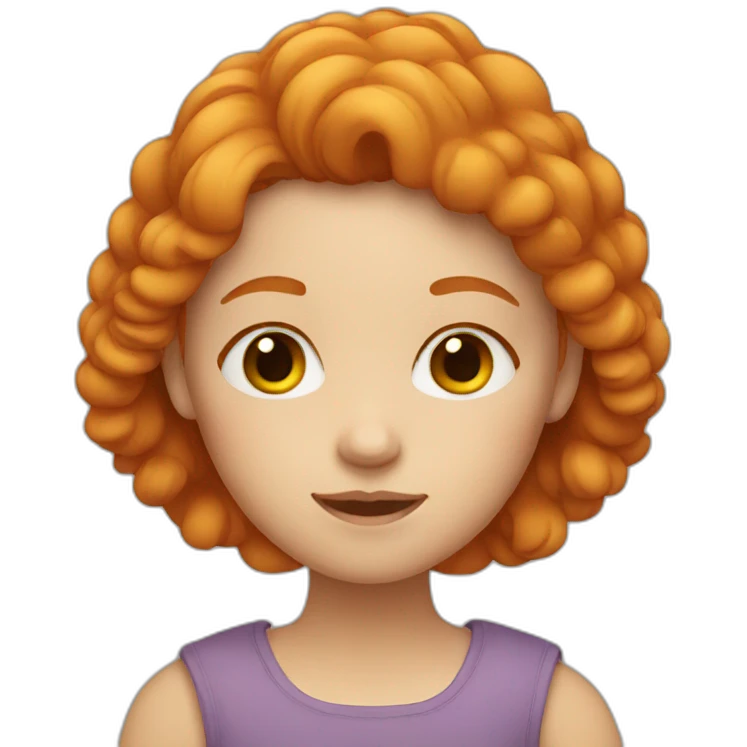 ginger girl emoji