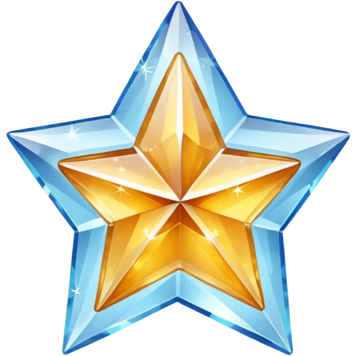 carved crystal star a shining "$" symbol emoji