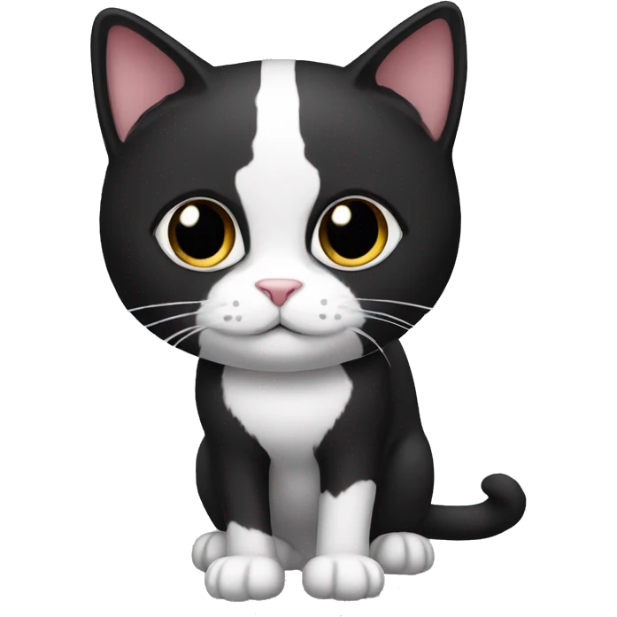 Tuxedo Cat Breed Full Body emoji