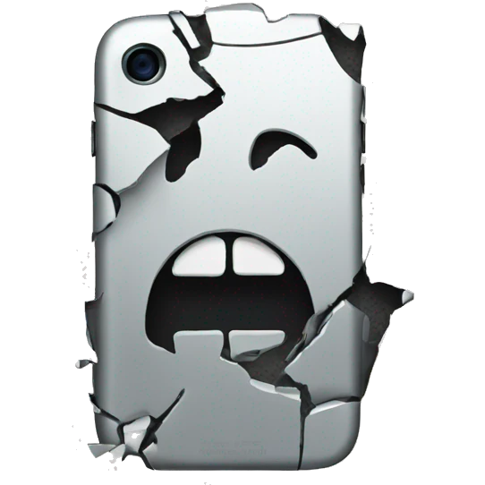 broken iphone emoji