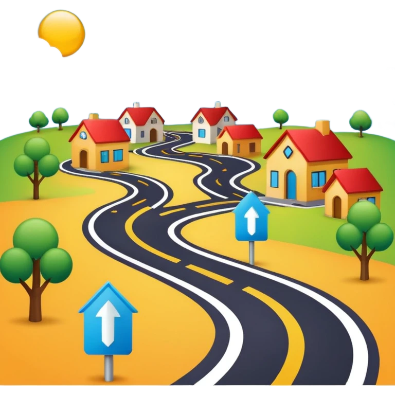 roadmap for business presentation emoji