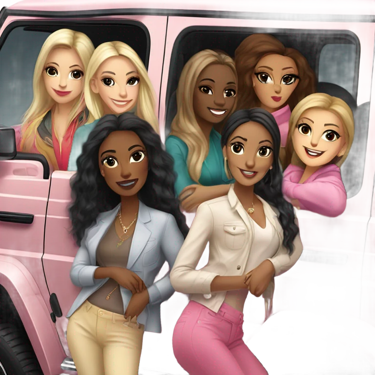 GWagon full of women emoji