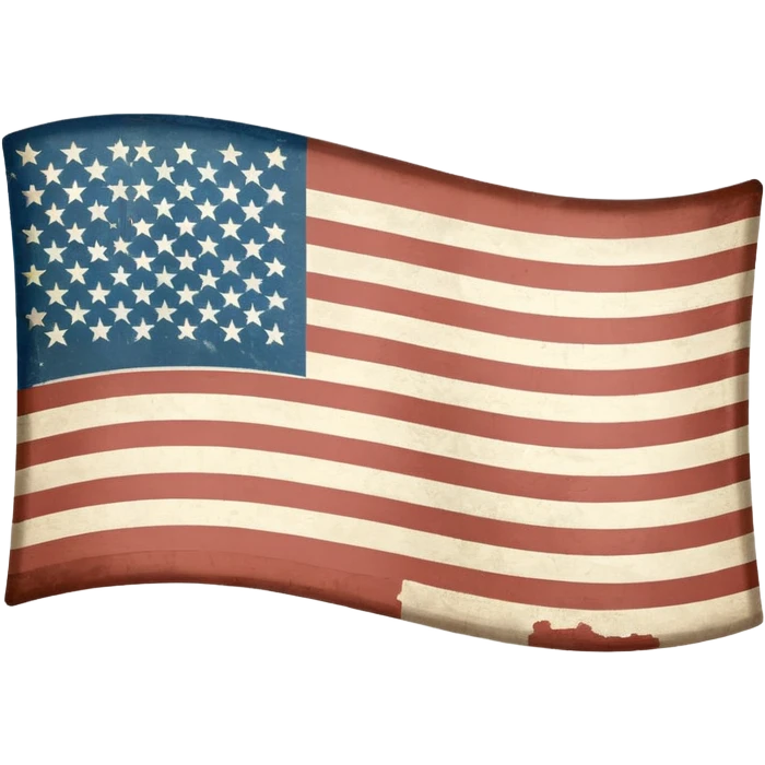 Upside down American flag emoji