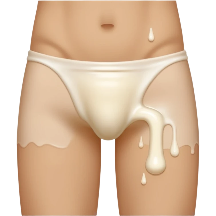 A lot of milk draining in butt emoji