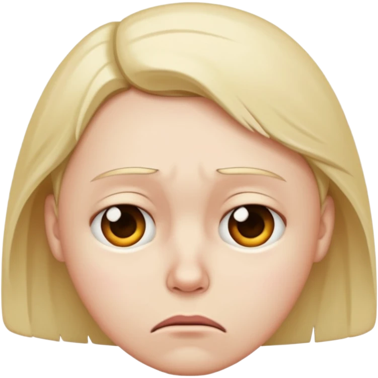 Sad face emoji