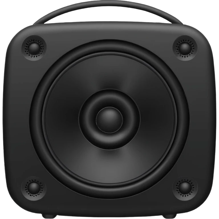 black speaker emoji