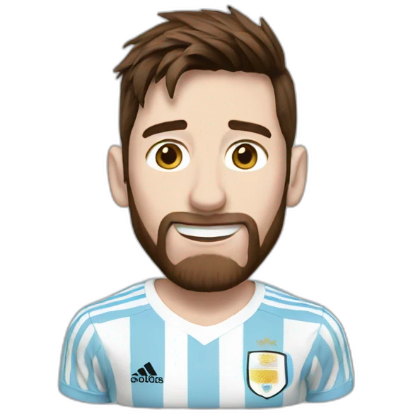 messi argentina shirt emoji