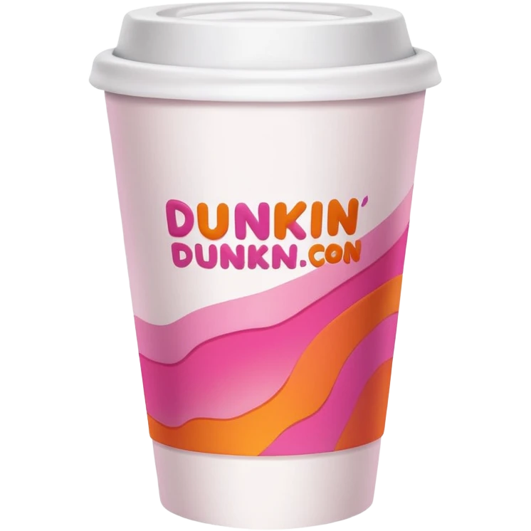 A Dunkin coffee cup but Megan thee stallion themed that says hotties run on Dunkin  emoji