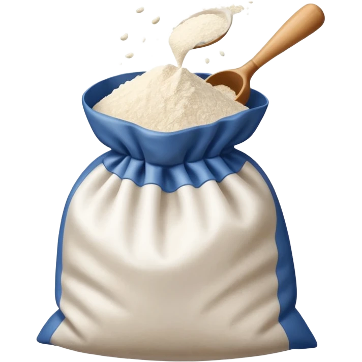open bag of flour emoji