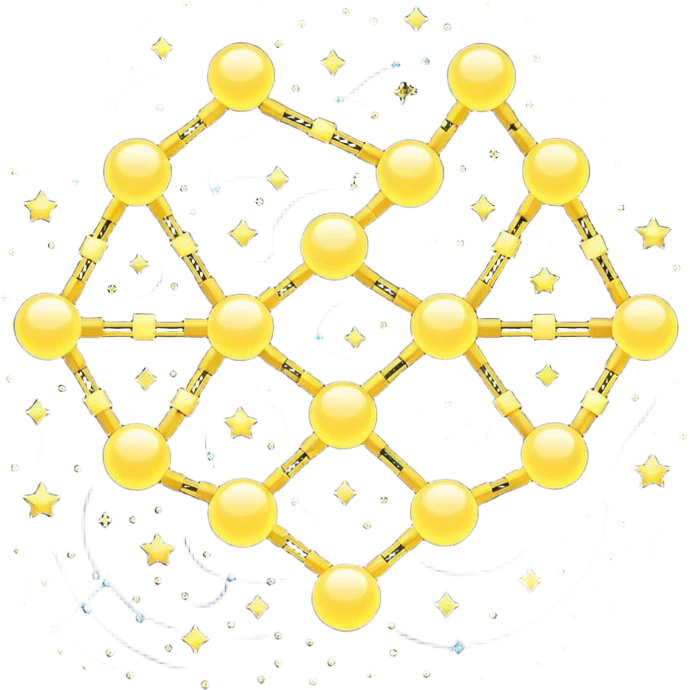 Pixel art icon of a glowing constellation made of connected stars, symbolizing knowledge paths and courses. 
Minimalistic, clean pixel style, soft glow, readable at small size, centered, no background, designed for dark UI.
 emoji