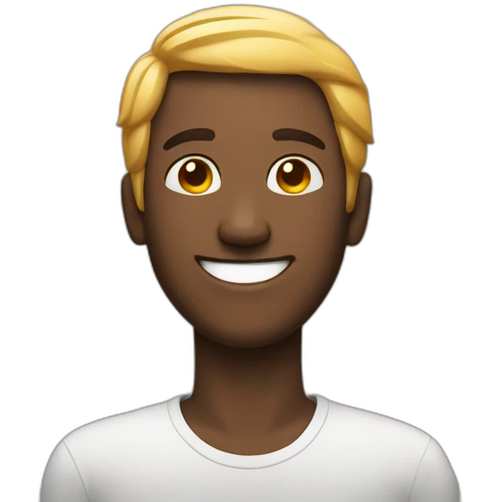 Man happy an relaxed emoji