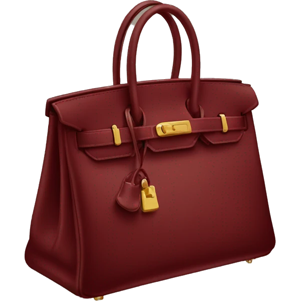 dark red hermes birkin bag emoji