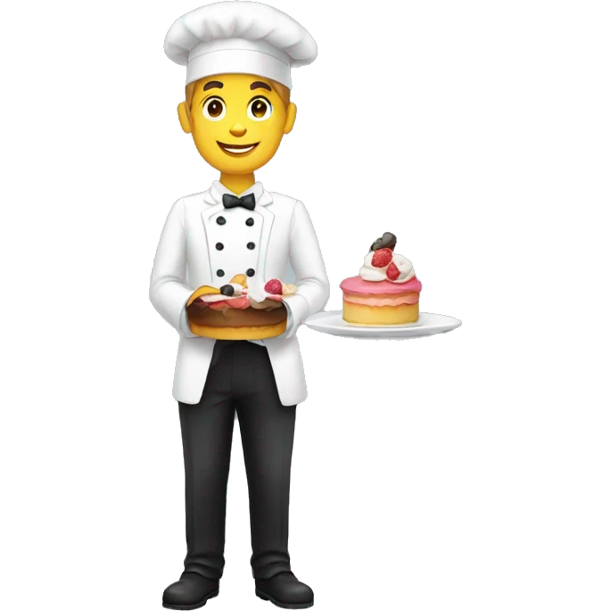 Waiter patisserie  emoji