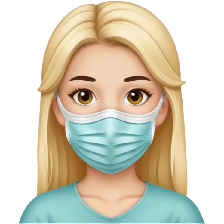 بنت حلوه لابسه كمامه emoji